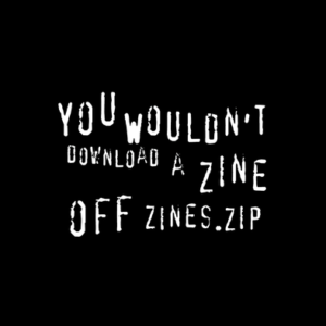 Holographic Zines.Zip Sticker